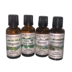 • NEW Dr. Mercola Organic Essential Oils Set of 4 •